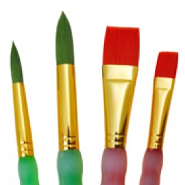 4 PC Round Flat Brush Set 4 PC Round Flat Brush Set